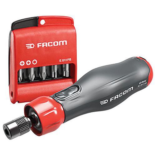 Facom 1 Tournevis Assisté Avec 10 Embouts - Facom Facom