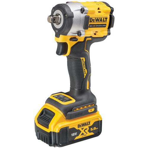 Dewalt - Boulonneuse à Chocs 18V 5Ah Li-Ion Brushless 1/2'' - 406 Nm - Idéale pour l'outillage électroportatif