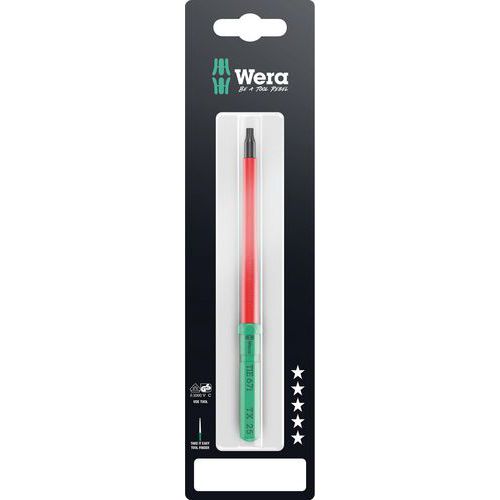 Wera - Lame isolée VDE Torx TX25x154mm - Outillage spécialisé pour électriciens