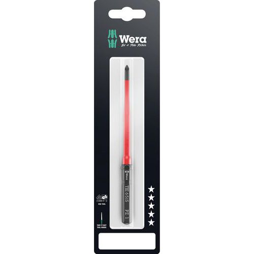 Wera - Lame isolée VDE KraftformKompakt VDE 65 iS PZ SB - 154mm PZ 1 - Outillage spécialisé