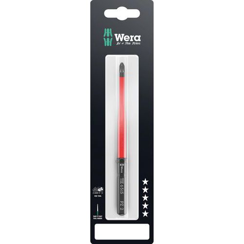 Wera - Lame isolée VDE KraftformKompakt VDE 65 iS PZ SB - 154mm PZ 2 - Outillage spécialisé