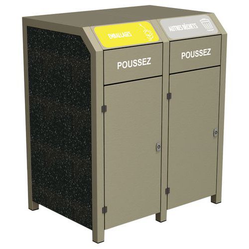 Poubelle Chardonnay emballages/autres déchets - Ipra/alu - Urbemob