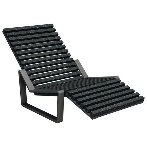 Chaise Longue Arbane Urbecosi - Ipra/alu Noir 9005