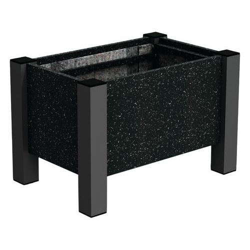 Jardinière Floralu 61x40x40 Cm Urbecosi - Ipra/alu Noir 9005