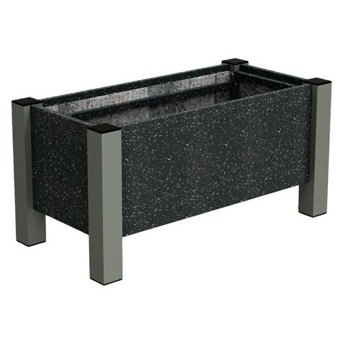 Jardinière Floralu 82x40x40 Cm Urbecosi - Ipra/alu Gris 7016