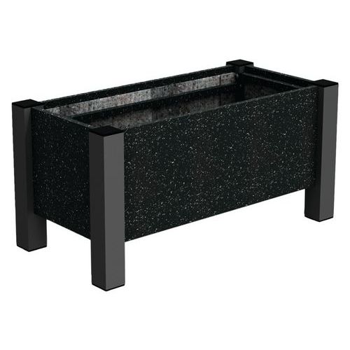 Jardinière Floralu 82x40x40 Cm Urbecosi - Ipra/alu Noir 9005