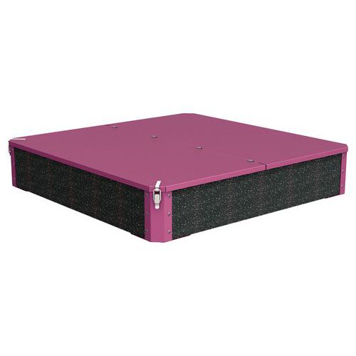 Bac Sable Arbane 120x120 Cm Couv Urbecol Ipra/alu Rose 4003