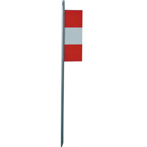 Mondelin - Piquet K5B Double Face Rouge/Gris - 150mm x 380mm - 2.5mm Épaisseur