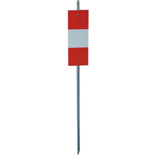 Mondelin - Piquet K5B Simple Face - Hauteur 1100mm - Classe 1 - Panneau Rectangle - Voirie