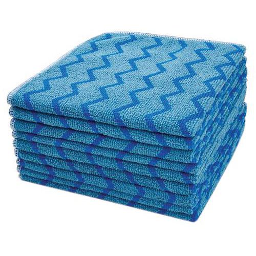 Lot De 12 Vadrouilles Microfibre Rubbermaid HYGEN – 18 Pouces – Bleues – Boîte Abîmée