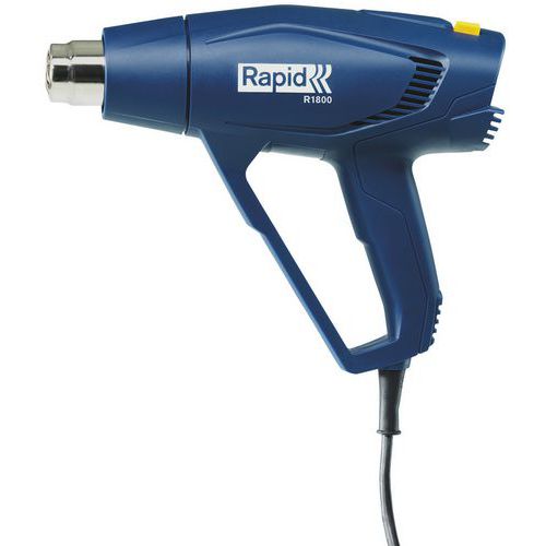 Rapid - Pistolet à air chaud R1800 - 1800W - 2.14kg - Polyvalent et Performant