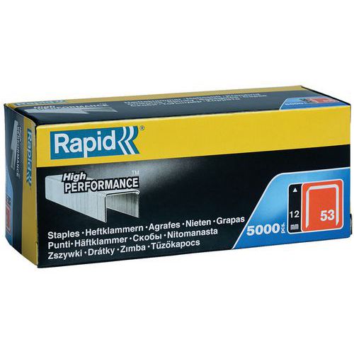 Agrafes 53/12mm Galva Boite Carton 5000