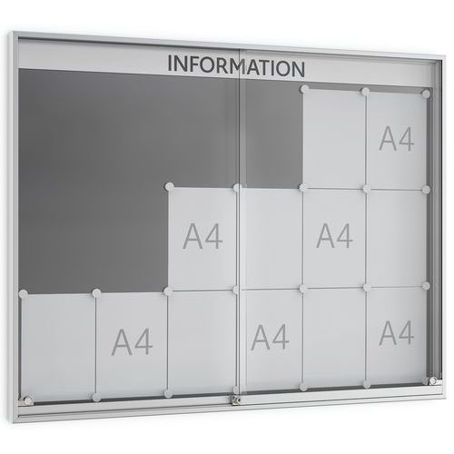 Vitrine D'affichage à Porte Coulissante Sn9 - 18 Feuilles
