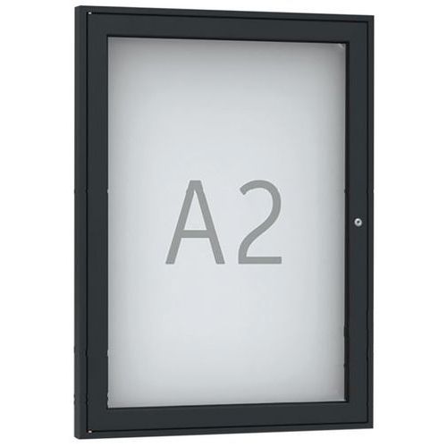 Vitrine D'affichage Pn 2 Murale - Format A2 - Anthracite