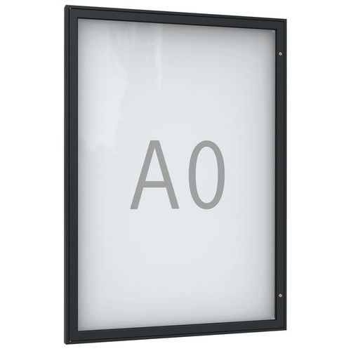 Vitrine D'affichage Pn 0 Murale - Format A0 - Anthracite