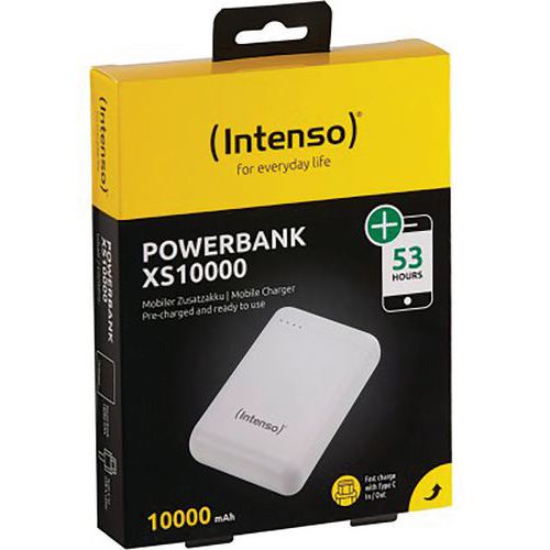 Intenso Powerbank Xs10000 Usb / Type-c -10000 Mah Blanc