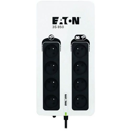 Eaton - Onduleur UPS Off-line 3S 850 FR - 510W - 20 min Autonomie - Parasurtenseur USB - Prise Française