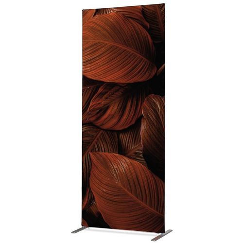 Showdown Displays - Cloison Acoustique Tissu Feuillage Rouge/Rouille - 87x202cm - Améliore le Son