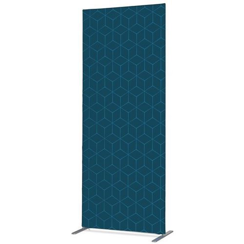 Showdown Displays - Cloison Acoustique Hexagone Bleu - 2020x1020mm - Polypropylène - Réduit le bruit