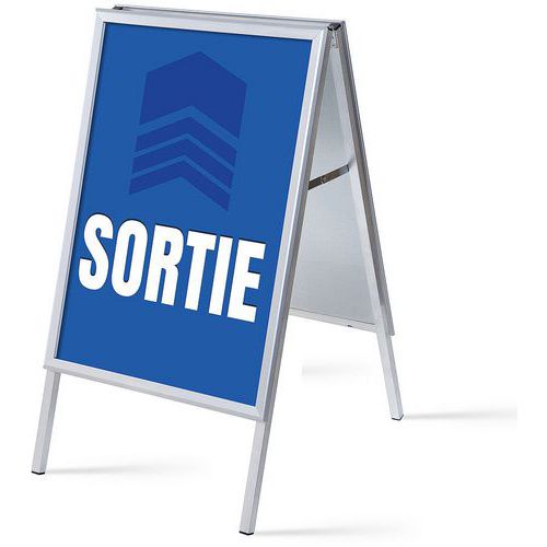 Showdown Displays - Stop-Trottoir A1 Bleu - 9.35 kg - Surface Papier - 1094x639mm