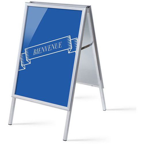 Showdown Displays - Stop-Trottoir A1 Bleu - 9.35 kg - Surface Papier 1094x639mm - Idéal Affichage Extérieur