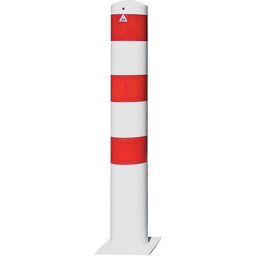 Borne Acier Ø 193 X 36 Mm À Cheviller Blanc L1000 Mm
