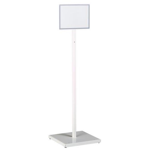 Panneau D'information Blanc A4 Horizontal Sur Pied Indik