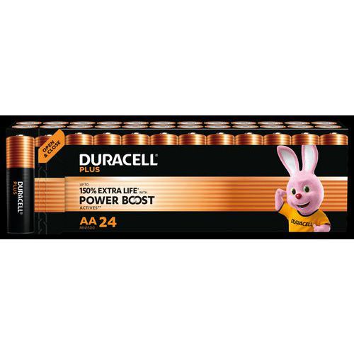 Pile alcaline AA Plus Powerboost - 24 unités - Duracell Pile alcaline AA Plus Powerboost - 24 unités - Duracell