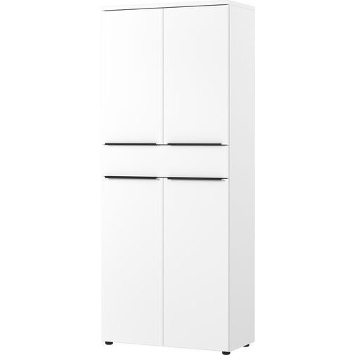 Germania - Armoire de bureau GW-Mailand - 197cm - 4 portes - Blanc - Rangement spacieux et élégant