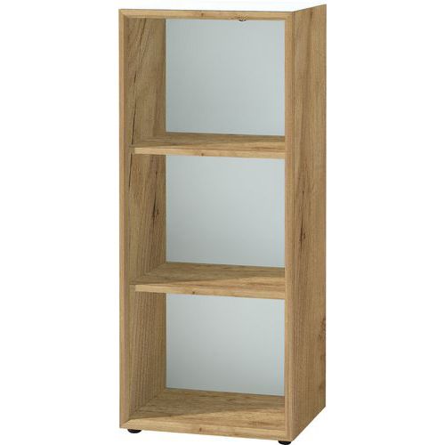 Bibliothèque Gw-monteria - 50x120cm - Chêne/blanc