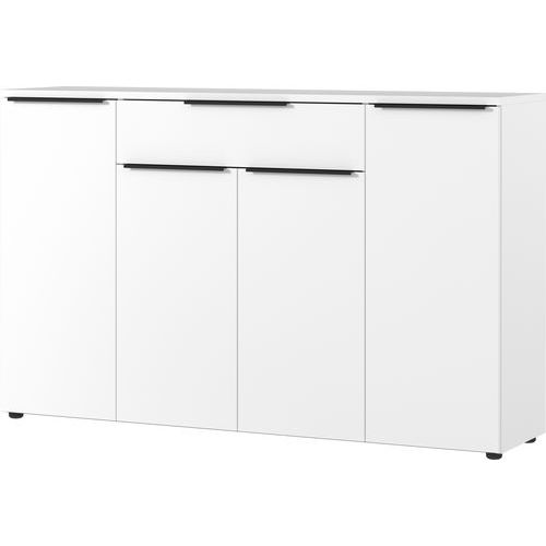 Germania - Buffet GW-Mailand Blanc - 161x101cm - 1 Tiroir - Aggloméré - Montage Facile