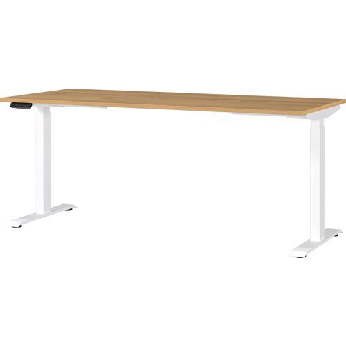 Bureau Réglable Électrique Gw-jet - 180cm - Chêne/blanc