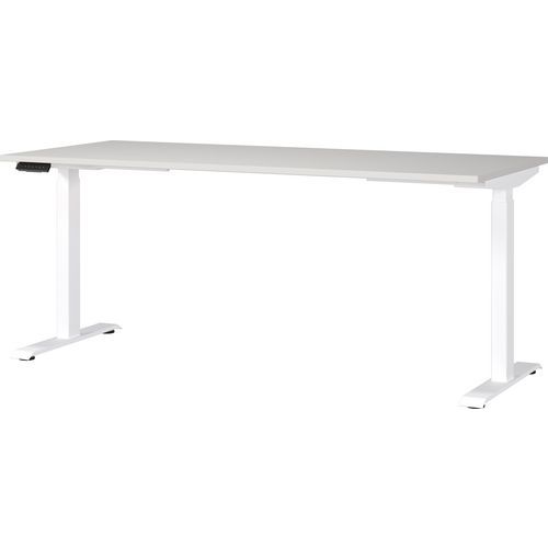 Germania - Bureau électrique réglable GW-Jet 180cm Gris Clair/Blanc - Hauteur 72-120cm - Charge 80kg