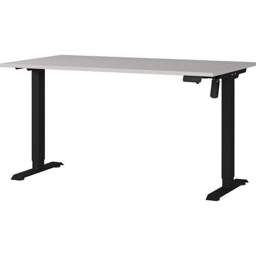 Germania - Bureau électrique réglable Profi 2.0 Rovigo 140cm Gris Noir - 71-119cm Hauteur - 80kg Charge Max