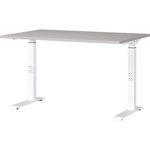 Bureau Réglable Mécanique Gw-downey-120cm-cachemire/blanc