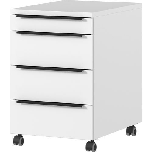 Germania - Caisson mobile GW-Mailand - Blanc - 4 tiroirs - Mobile - 63x42x60cm - Bureau et Télétravail