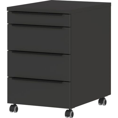 Germania - Caisson mobile GW-Mailand Graphite - 4 tiroirs - Mobile - 63x42x60cm - Anthracite