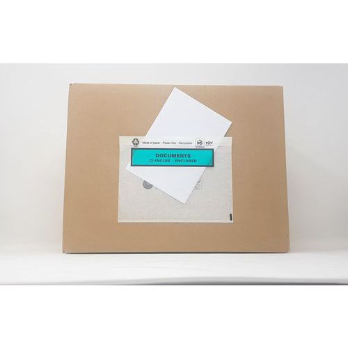 Pochette C6 162x120mm papier cristal DCI - 250 pochettes - Recyclable - Idéal pour expédier