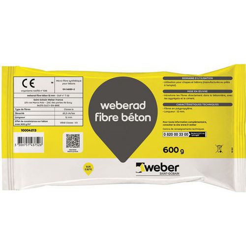 Fibre Béton Weberad 12 Mm 600g