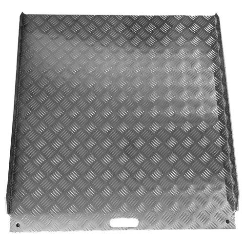 Rampe D'accès Amovible Alu à Damier Waccess 800x770 Mm