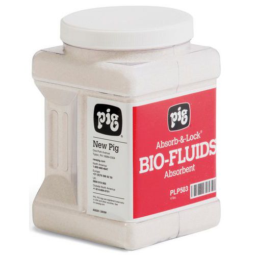 Pig - Absorbant Absorb-&-Lock pour liquides biologiques - 121.1 L - Haute capacité d'absorption