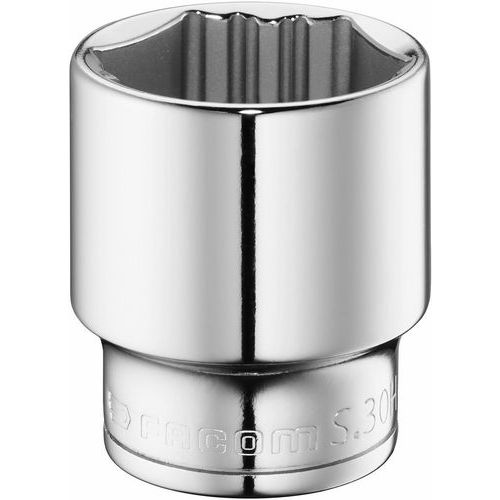 Facom - Douille 1/2 6 pans OGV Grip 30 mm - Chromée - Haute résistance