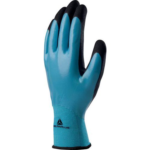 Gants De Manutention Polyamide - Main Enduite Nitrile - Taille 9