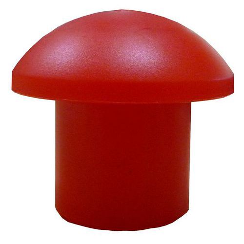 Viso - Protection pour piquets de chantier - Rouge - Lot de 8 - Sécurité chantier