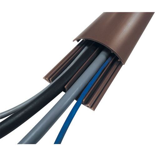 Goulotte Passe-câble Pvc Rigide Pg12b Marron - 2 M