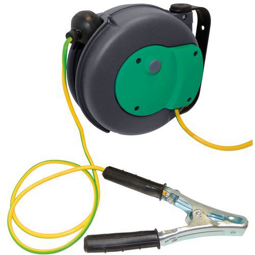 Enrouleur Rappel Auto P106 - Avec Pince De Mise à La Terre