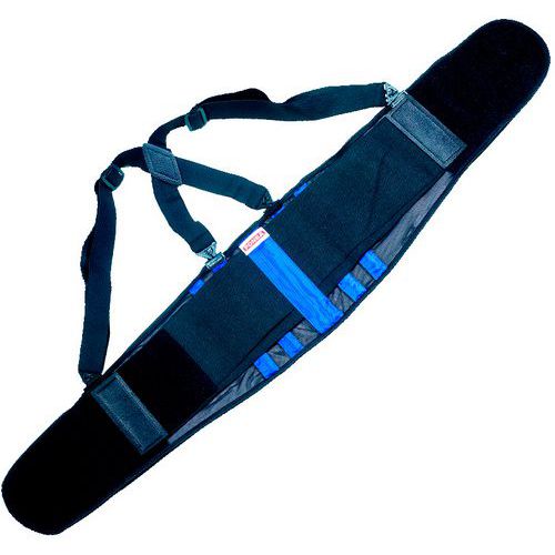 Ponsa - Ceinture Lombaire avec Bretelles - Taille S/M - Soutien Dorsal et Confort