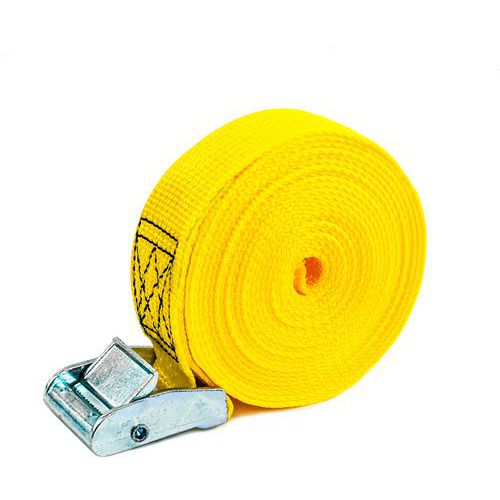 Ponsa - Sangle à boucle 35 mm 4 m Jaune - Polypropylène - Norme EN 12195-2 - Levage sécurisé