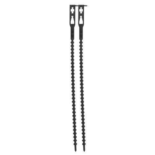 CEP - Lien Cranté Noir 300mm - Polypropylène Recyclable - Quincaillerie Durable