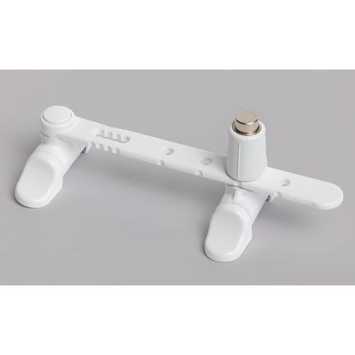 Socona - Entrebâilleur AIRLOCK à bouton poussoir Blanc - Quincaillerie de sécurité - Poids 0.356 kg